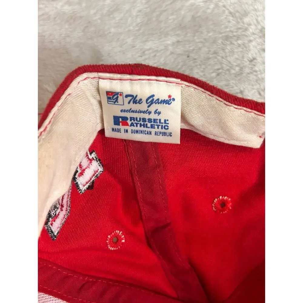 Vintage 1990's Nebraska Cornhuskers Hat Cap Strap back OSFM The Game Red White